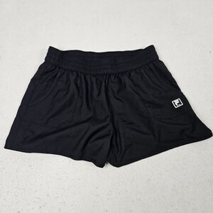 Fila Running Shorts Womens Small Black Pull On Elastic Waist Athletic Loungewear